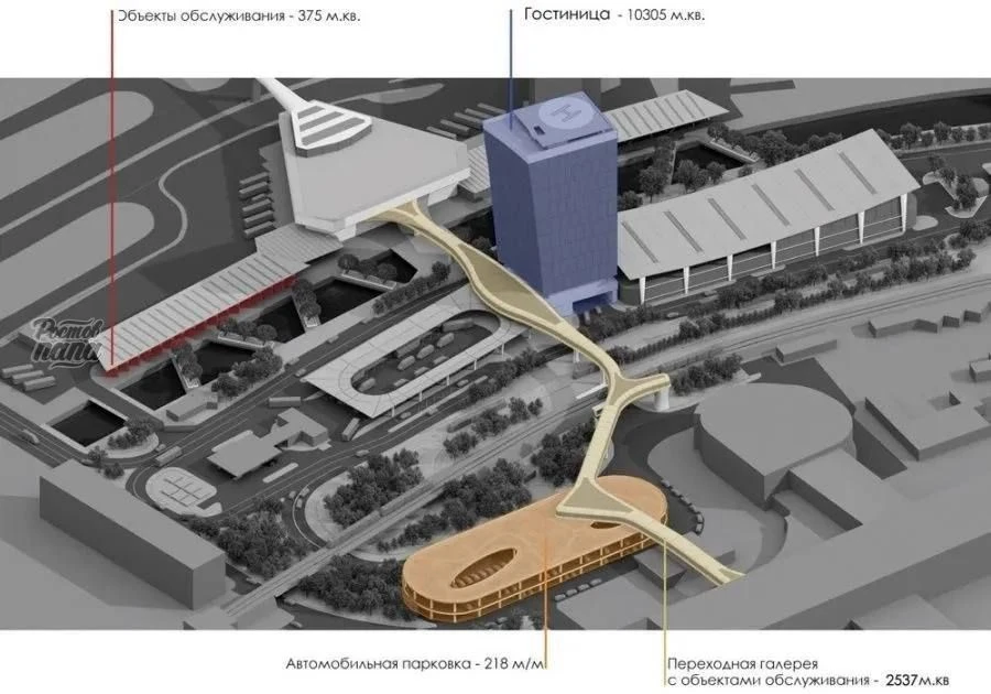 В Ростове может появиться надземная галерея между железнодорожным и… — публикация канала «Ростов»