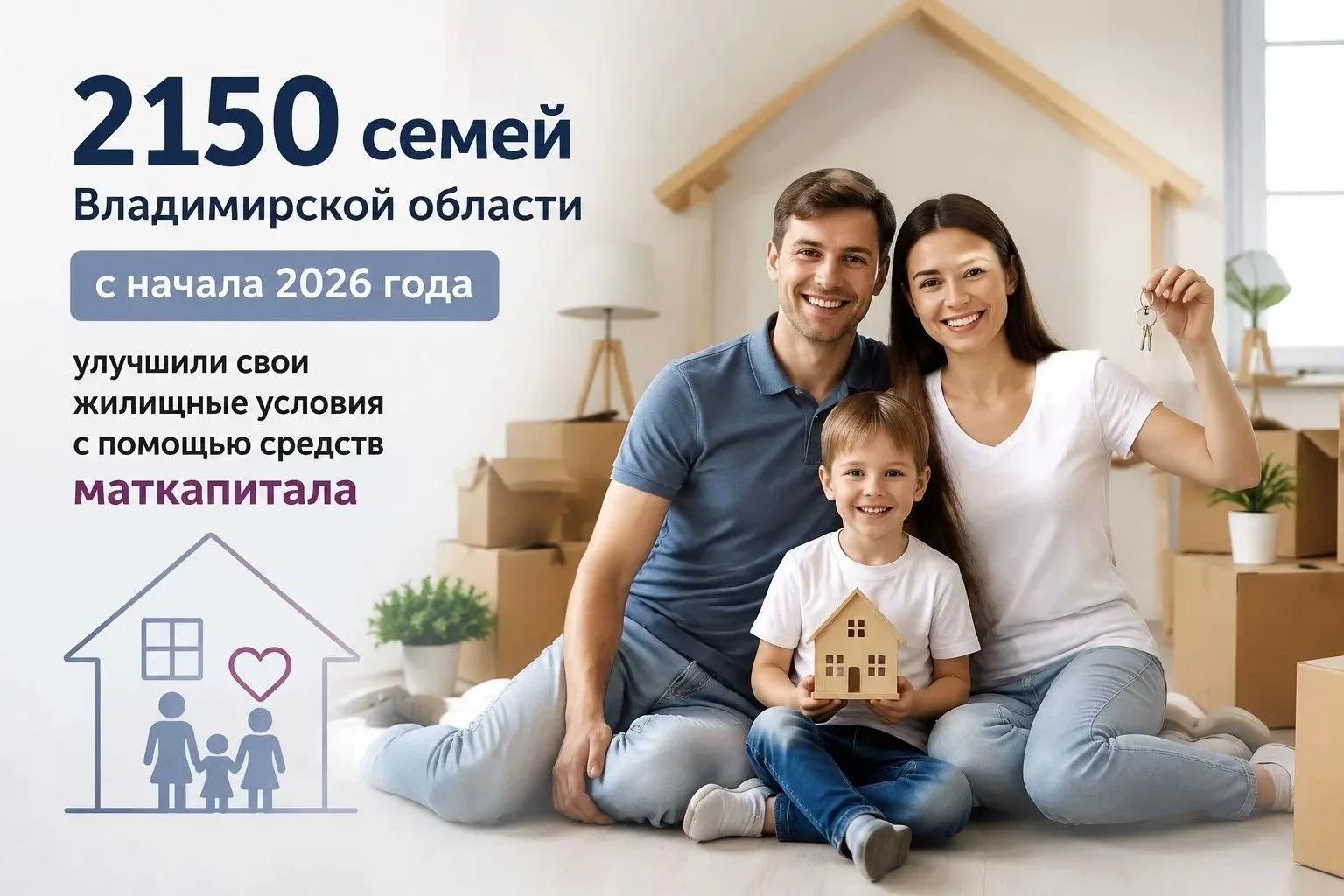 🤱 Во Владимирской области уже более 2 тысяч семей с начала 2026 года улучшили свои жил...