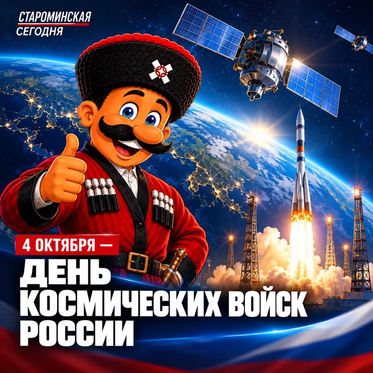 🚀 4 октября — День Космических войск России