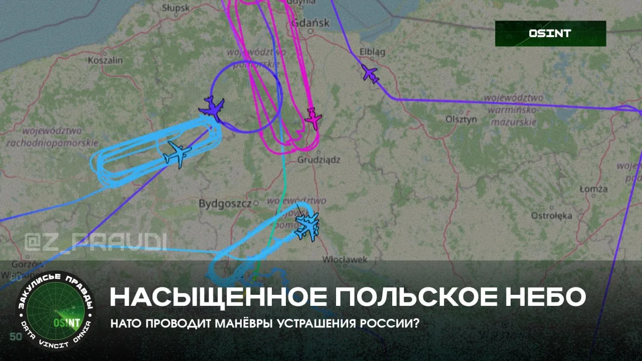 Насыщенное польское небо — НАТО проводит манёвры устрашения России?