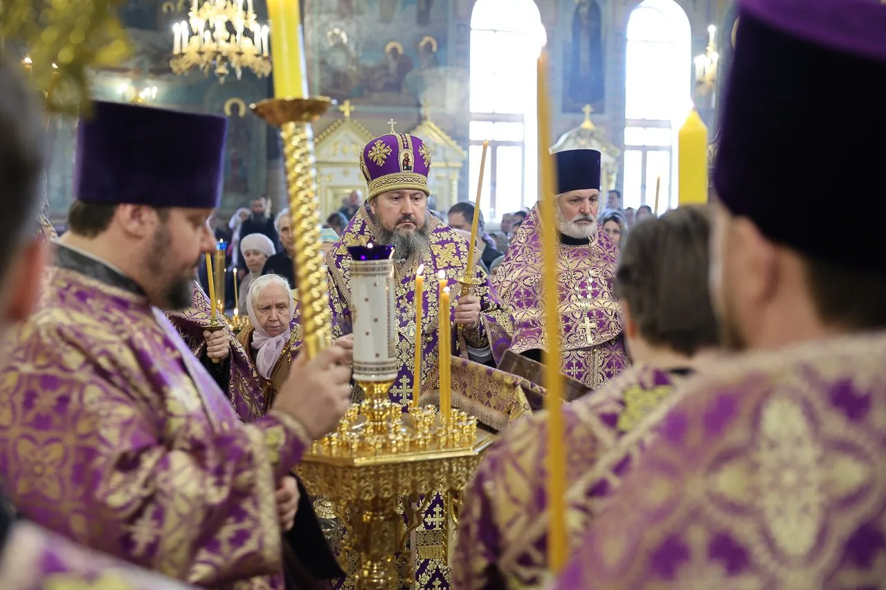 28 марта, в канун Недели 5-й Великого поста, преподобной Марии Египетской, епископ Ново...