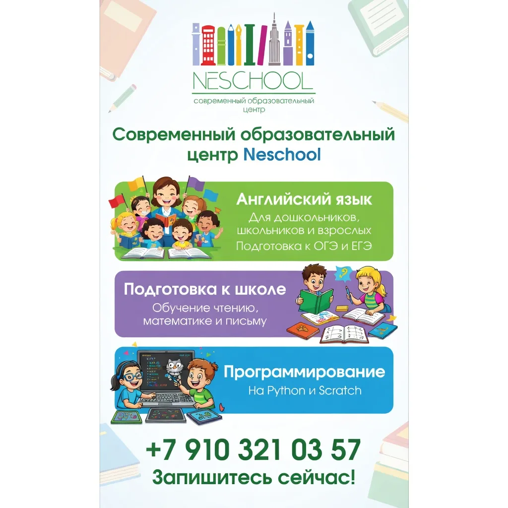 👋 Друзья, приветствуем вас на нашем новом канале! 🎉 Мы — NESCHOOL современный образов...