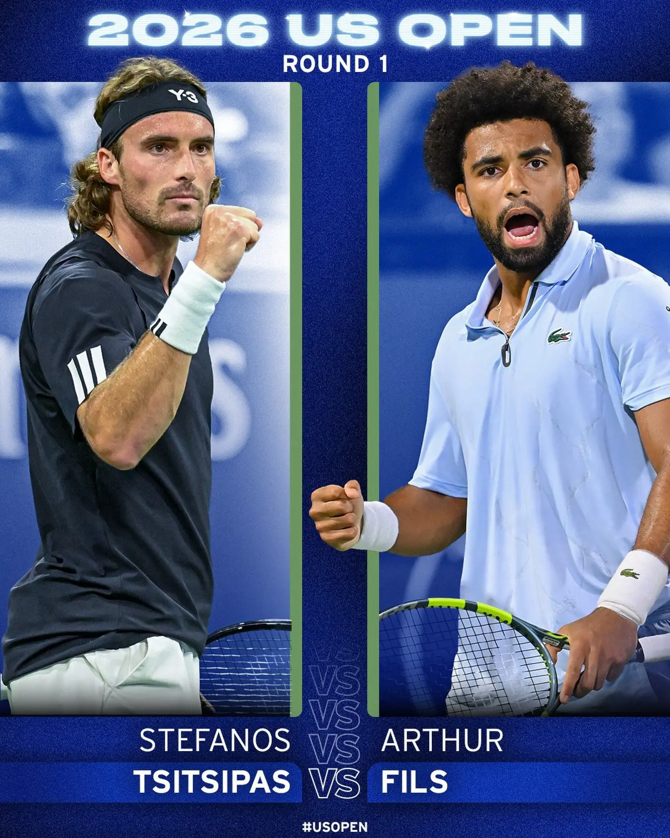 Нас ждут потрясающие матчи 1-го круга US OPEN ❤️‍🔥