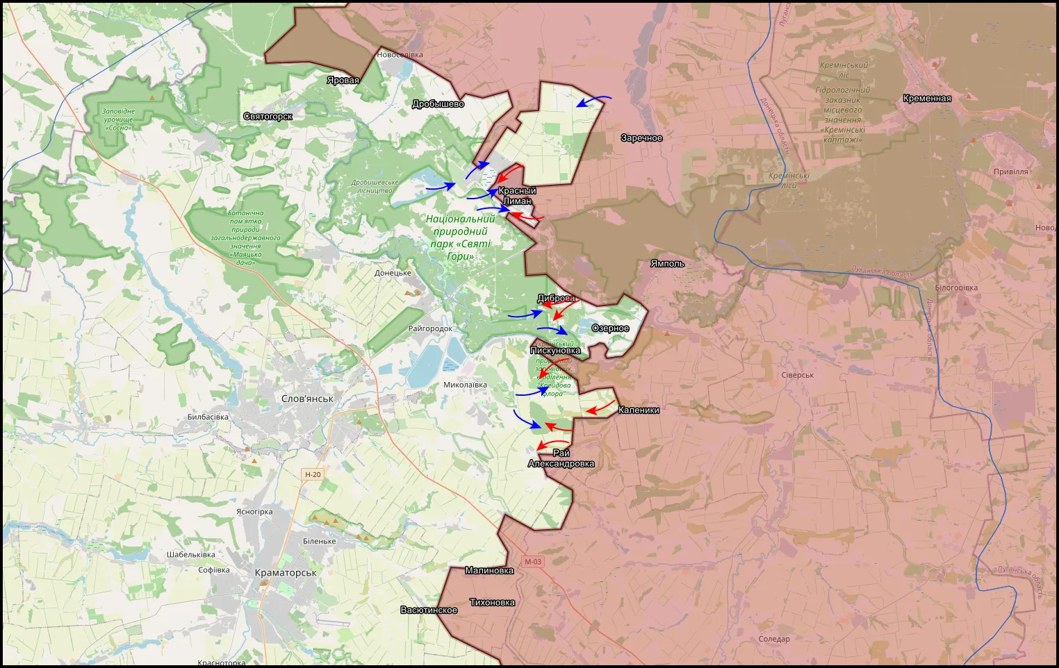 ⚡️🇷🇺 Обстановка на фронте на утро 28.07.2026

▫️Красный Лиман:
Сообщается о продолжении боёв в Кра