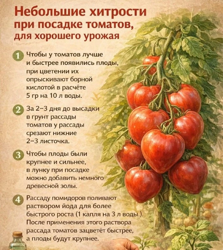 Секреты богатого урожая томатов 🍅