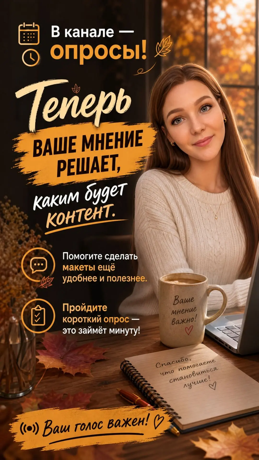 Ваше мнение — моё вдохновение!
