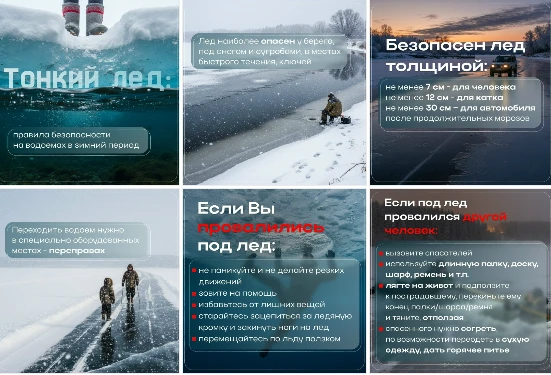 ❄️ Лёд на водоёмах выглядит прочным и манит детей, любителей рыбалки и активного отдыха.

Но специал