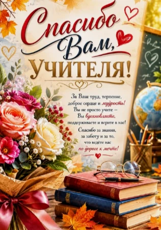С ДНЁМ УЧИТЕЛЯ!🌹🌹🌹