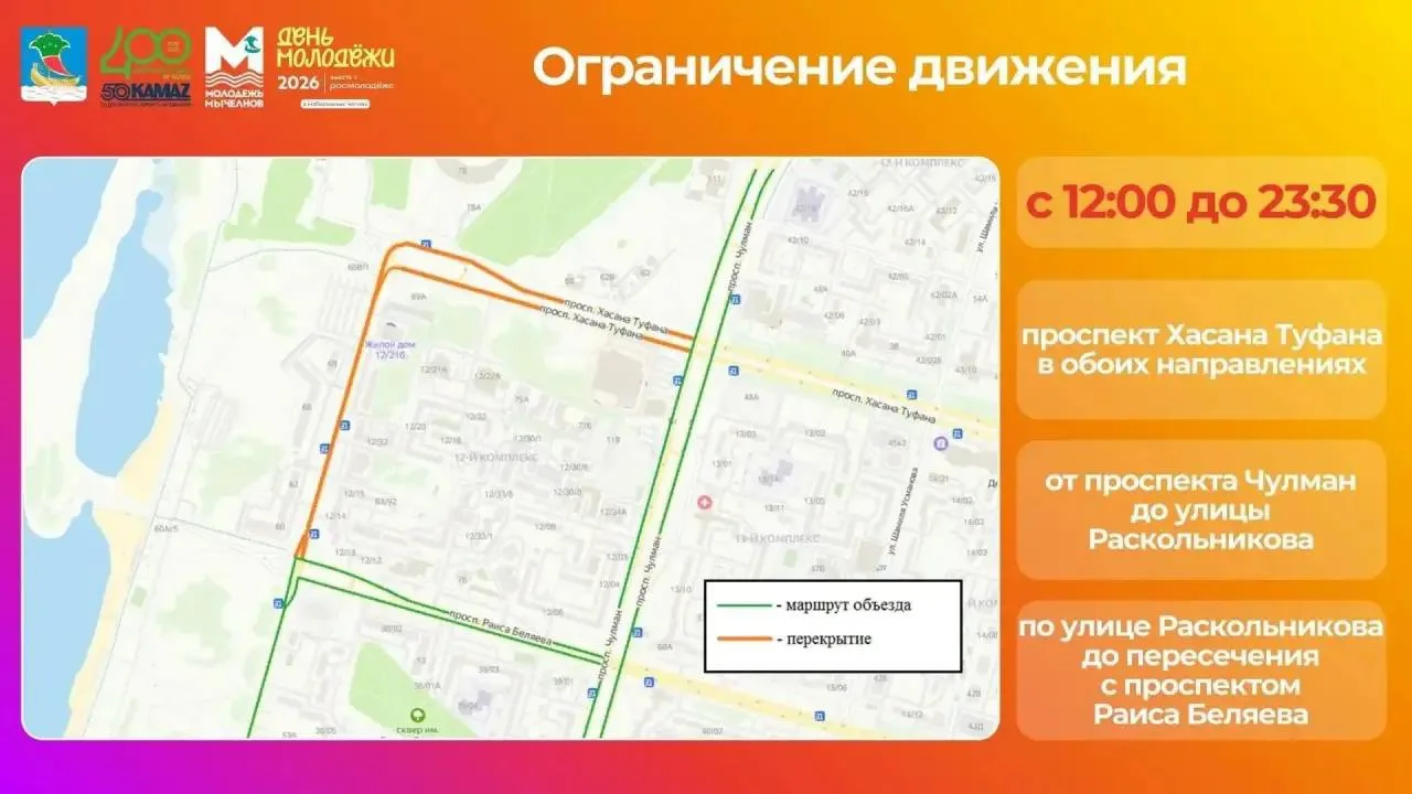 Водители, внимание! Перекрытие дороги!