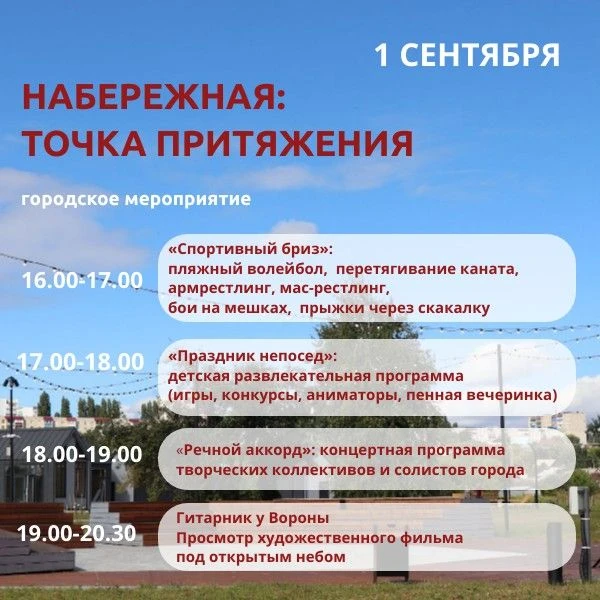 ✨Дорогие жители и гости города! Лето выдалось жарким, а наша набережная Вороны стала лю...