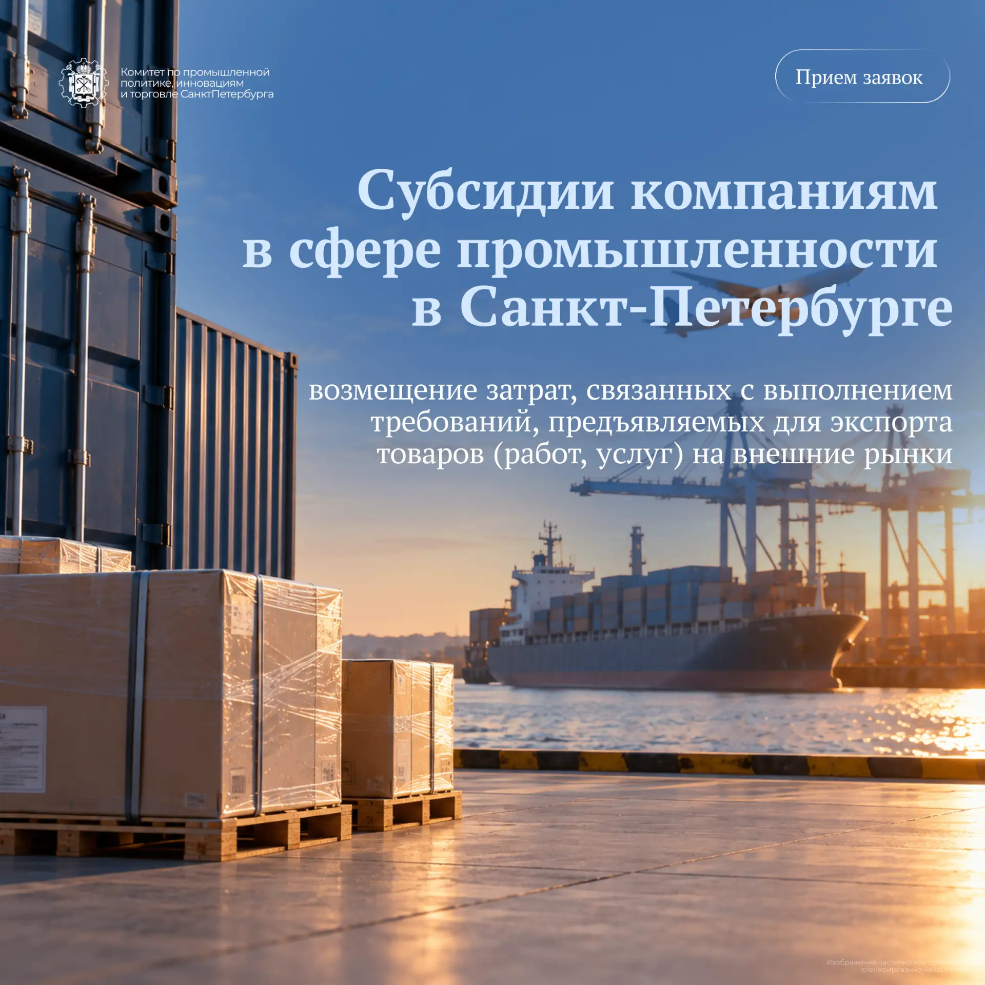 С 1 октября 2026 года промышленные предприятия Санкт-Петербурга могут подать заявки на ...