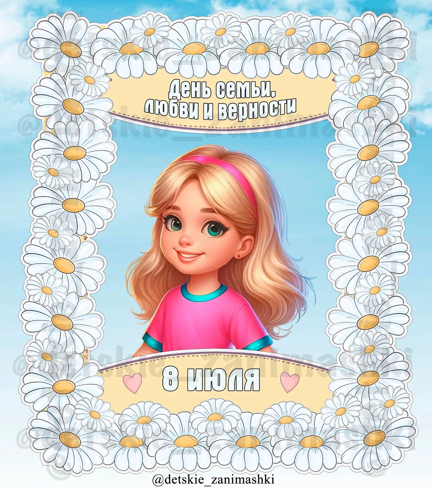 Рамки для фотосессии на День семьи, любви и верности❤️ и Летняя🌞
Любая 150₽, писать в комментариях⬇