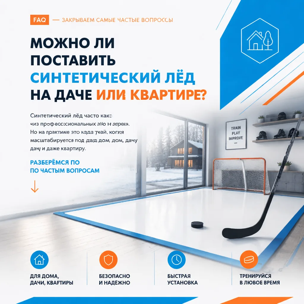 Можно ли поставить синтетический лёд на даче или в квартире?