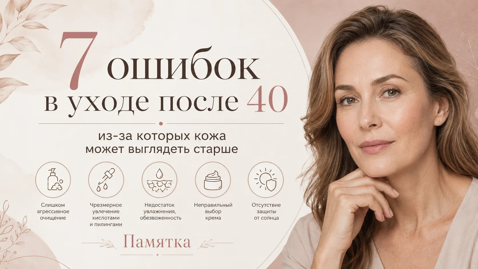 После 40 кожа стала выглядеть старше? Возможно, дело не только в возрасте 👀