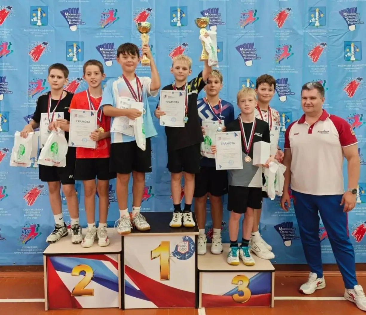 🏸🏆21 августа в Коломне прошли межрегиональные соревнования по бадминтону среди детей ...
