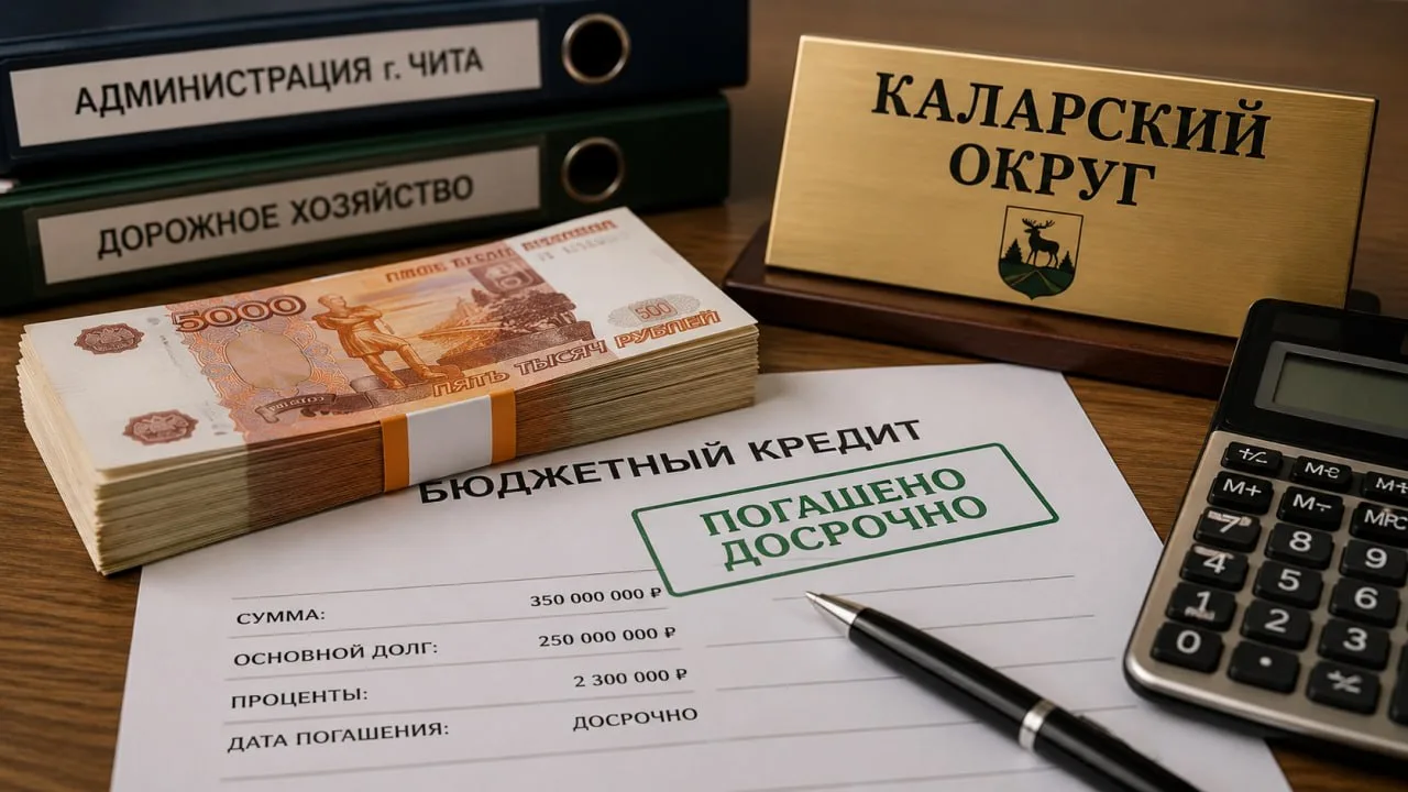 💰 Чита досрочно вернула 250 миллионов рублей Каларскому округу.

🏗  В 2024 году город взял кредит 