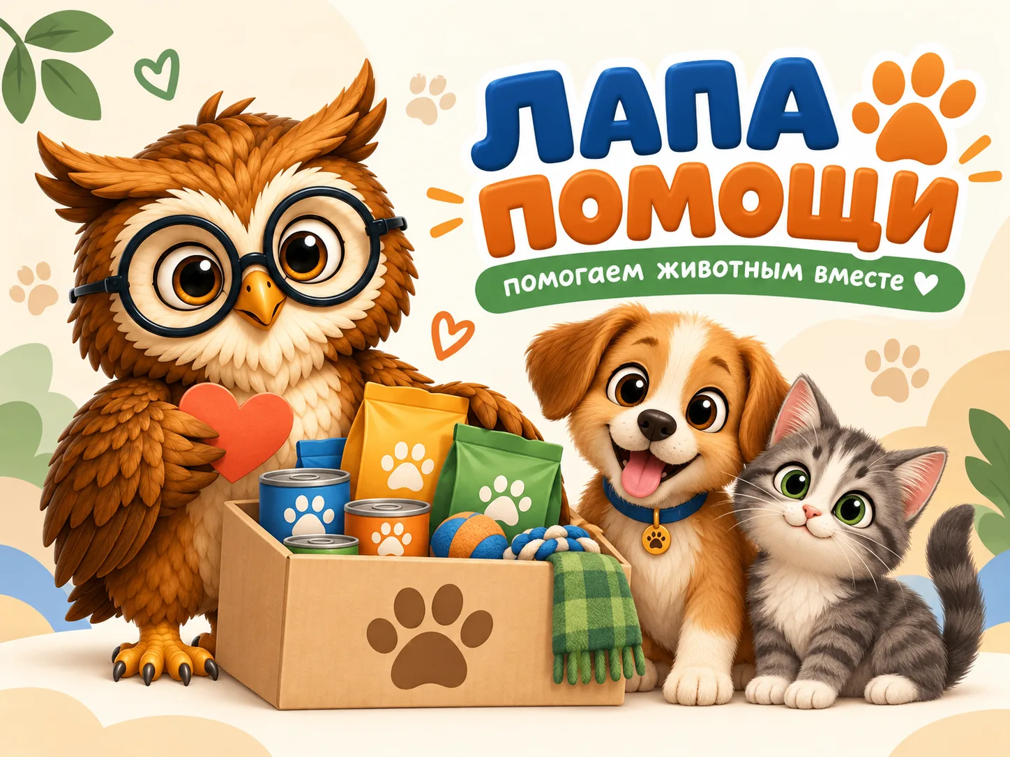 🐾 Друзья, давайте делать добро вместе!