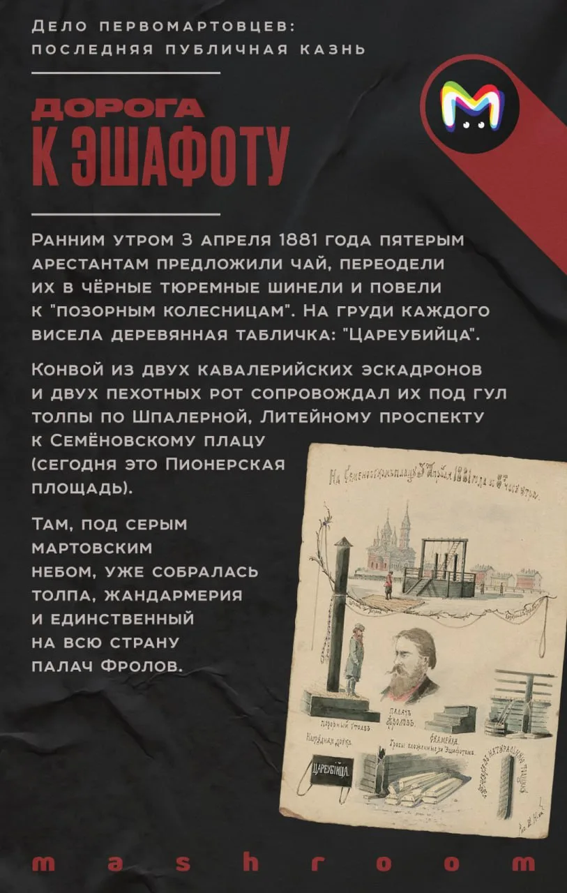145 лет назад в Санкт-Петербурге были казнены члены революционной партии "Народная воля".   Недоволь