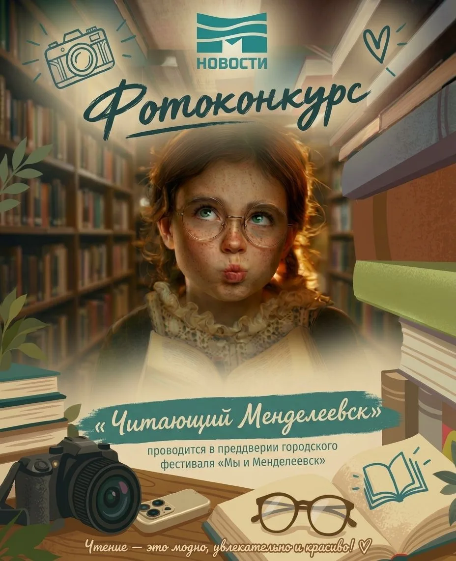 📖 Читающий Менделеевск: конкурс уже идёт, присоединяйтесь!