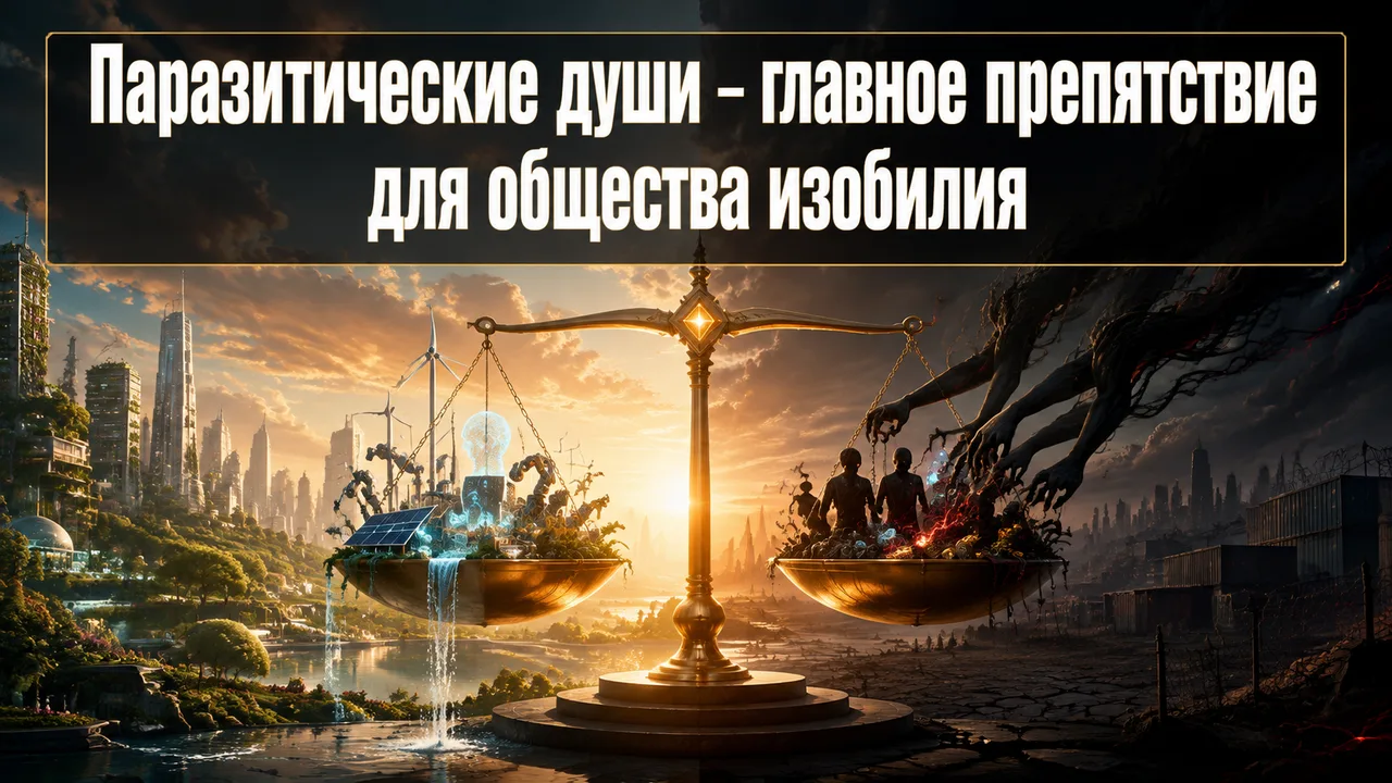 Паразитические души — главное препятствие для общества изобилия