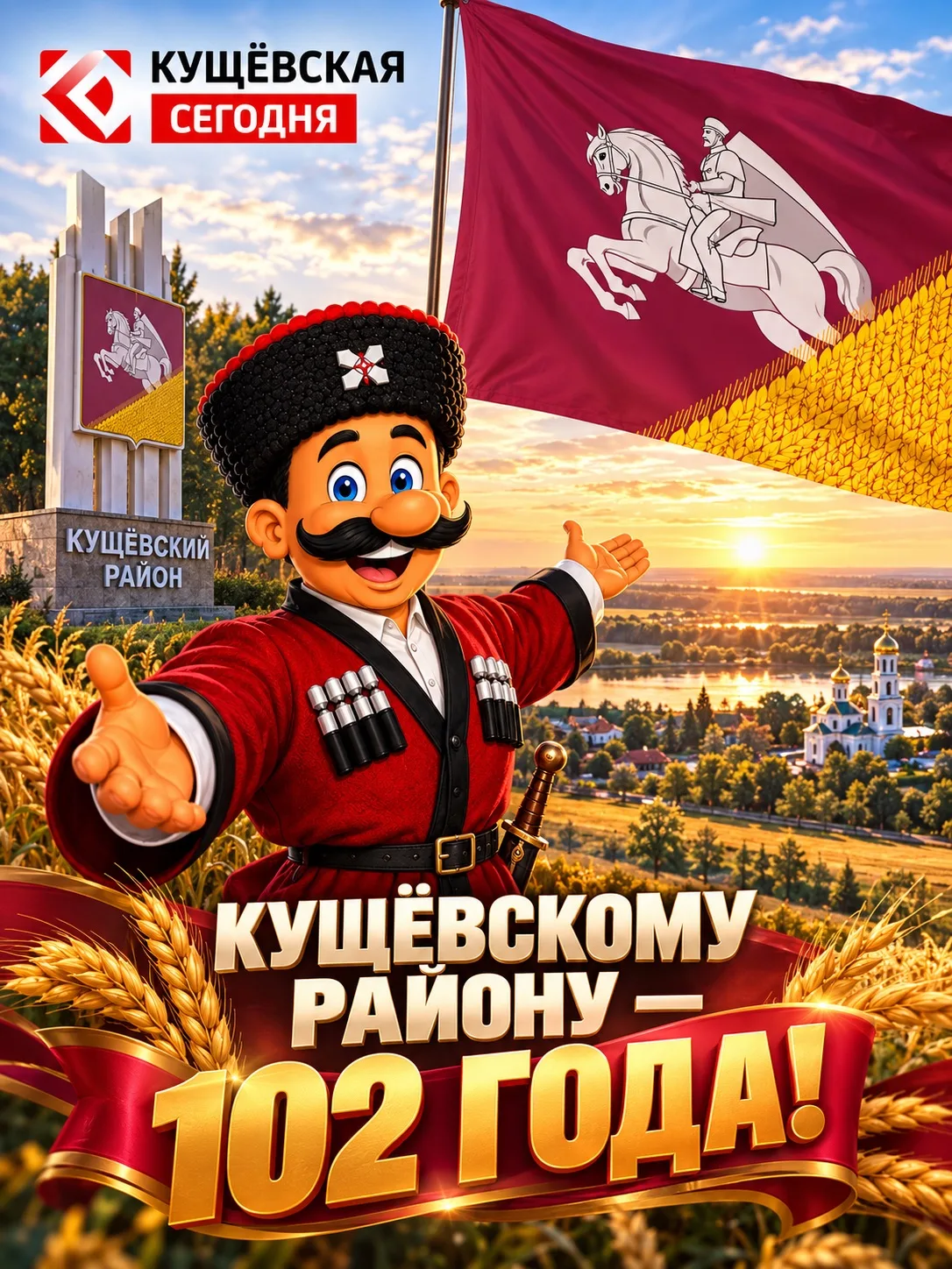 🎉 Кущёвскому району — 102 года!