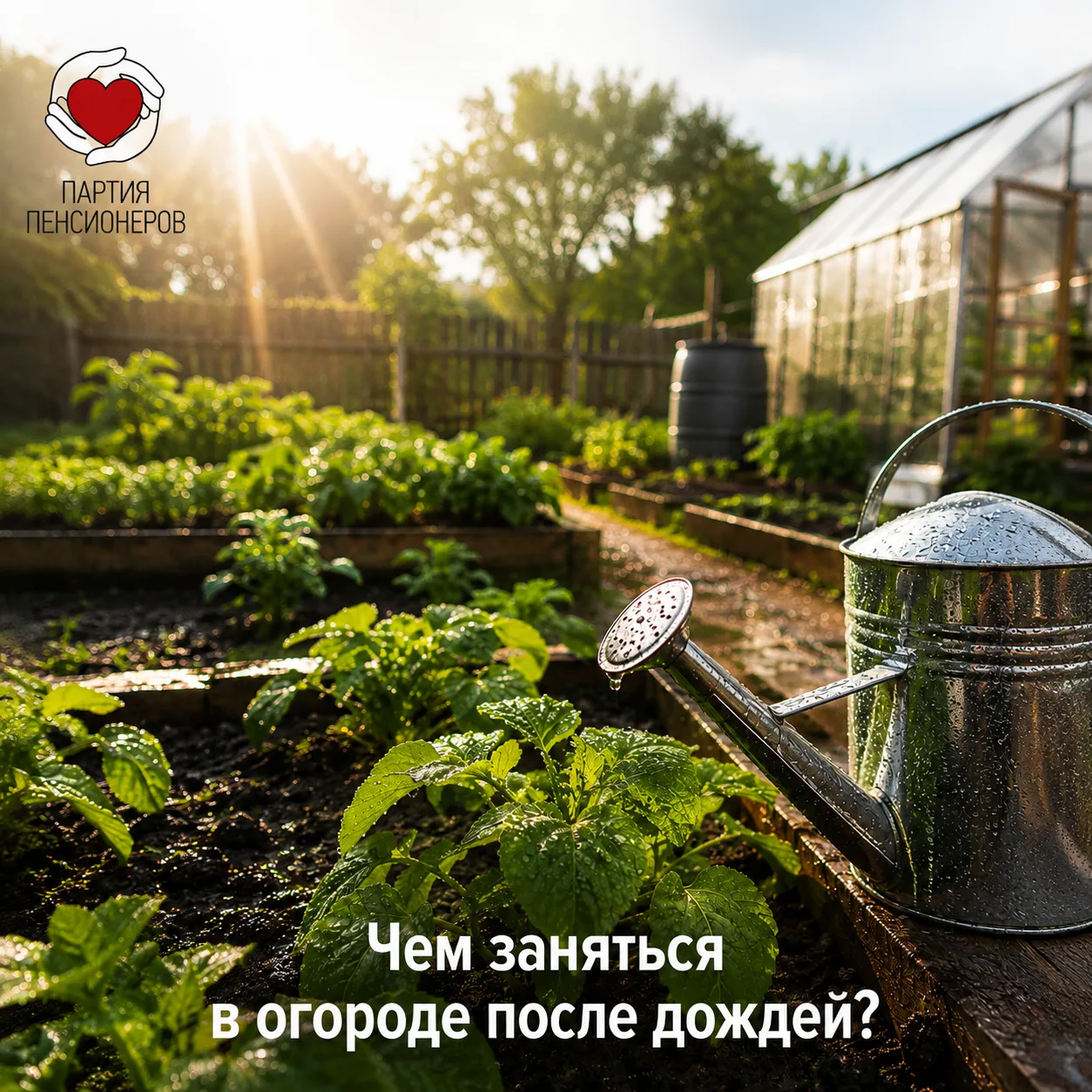 Чем заняться в огороде после дождей?