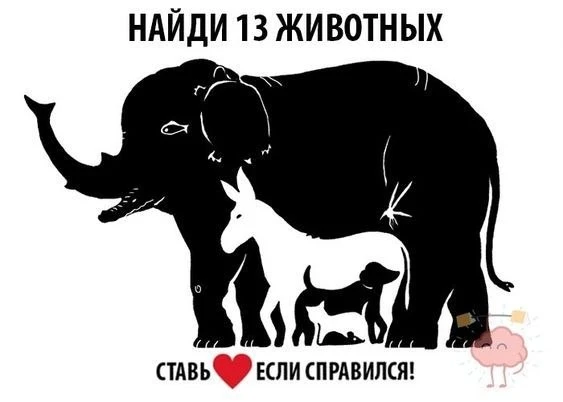 #зарядка_для_ума 

Если день начать с зарядки, дальше будет все в порядке. 

Найдите на картинке 13 