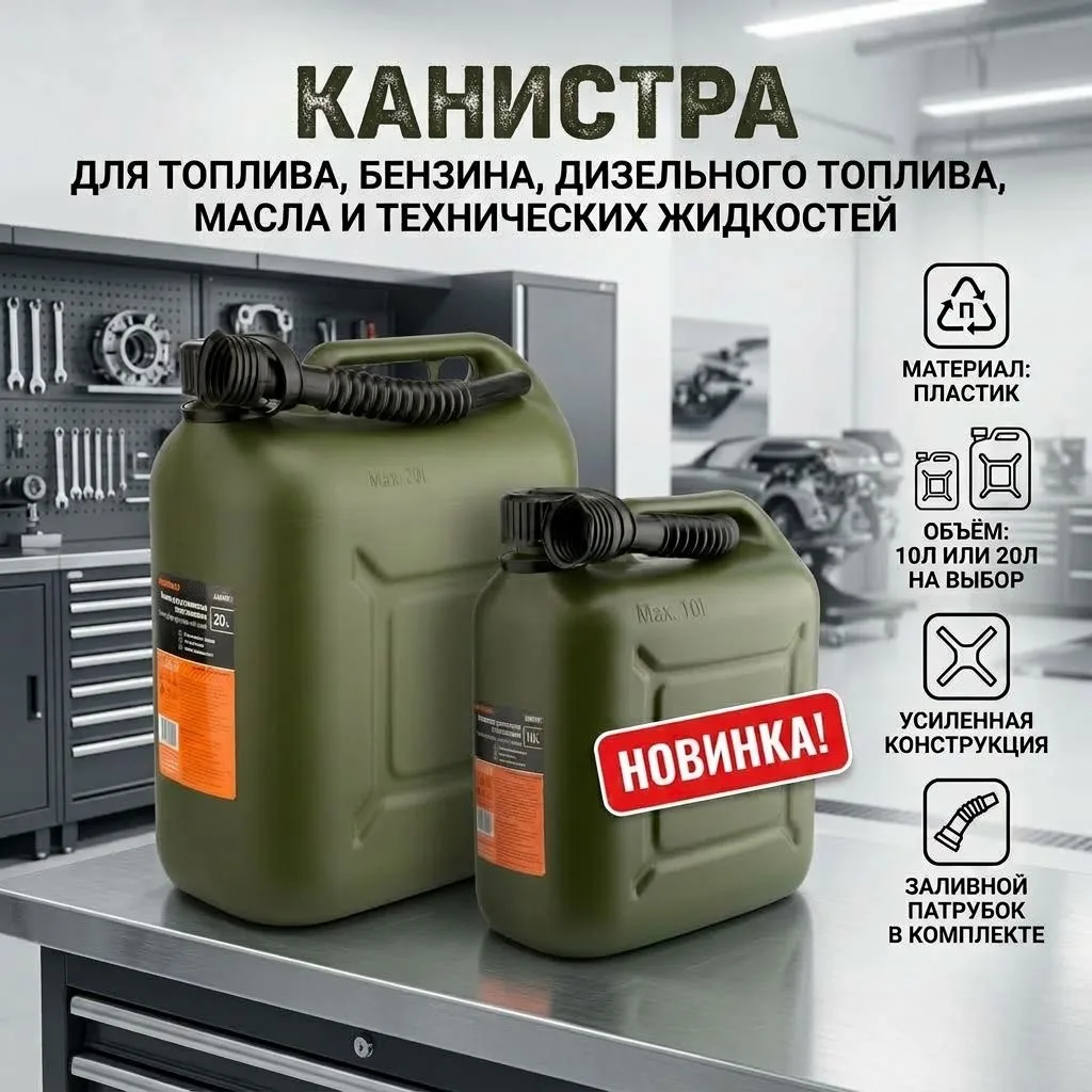🔥 НОВИНКА! Канистры 10л и 20л — надёжность на уровне европейских брендов!
