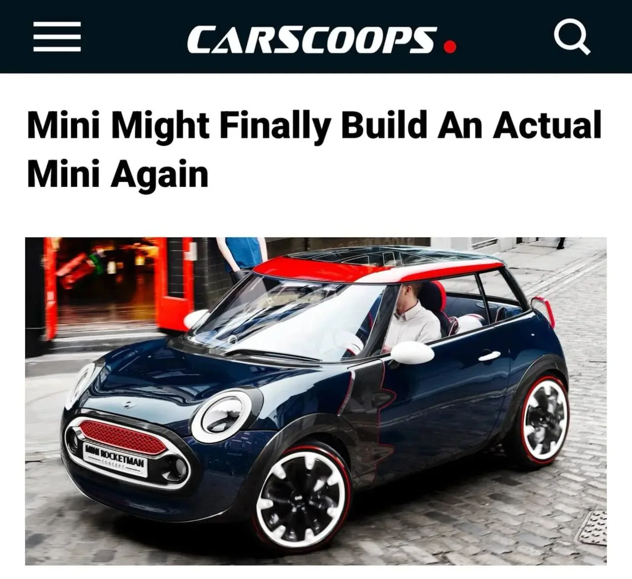 😦Mini хочет вернуть маленькие машинки.

Бренд заявил о новой модели длиной 3,6 метра. Их главная пр