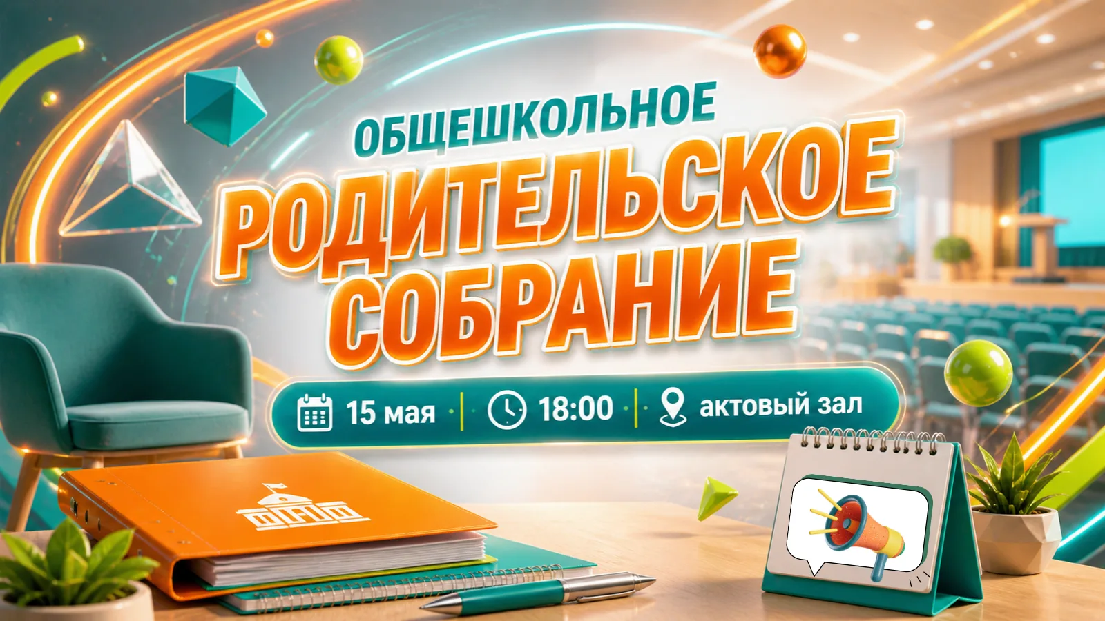 📢 ОБЩЕШКОЛЬНОЕ РОДИТЕЛЬСКОЕ СОБРАНИЕ  Уважаемые родители!  МБОУ СОШ №11 г. Ессентуки им. Героя РФ Ка
