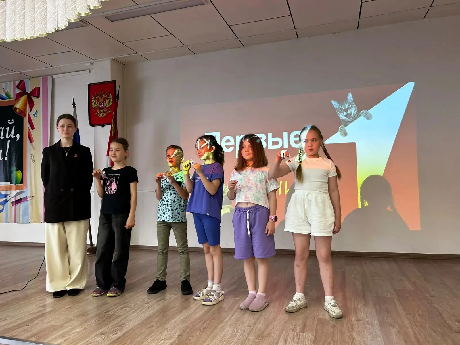 Сегодня в нашем пришкольном лагере прошли увлекательные мероприятия с гостями из городского Движения