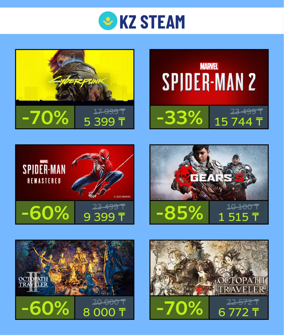 🇰🇿 Скидки на выходных в KZ Steam