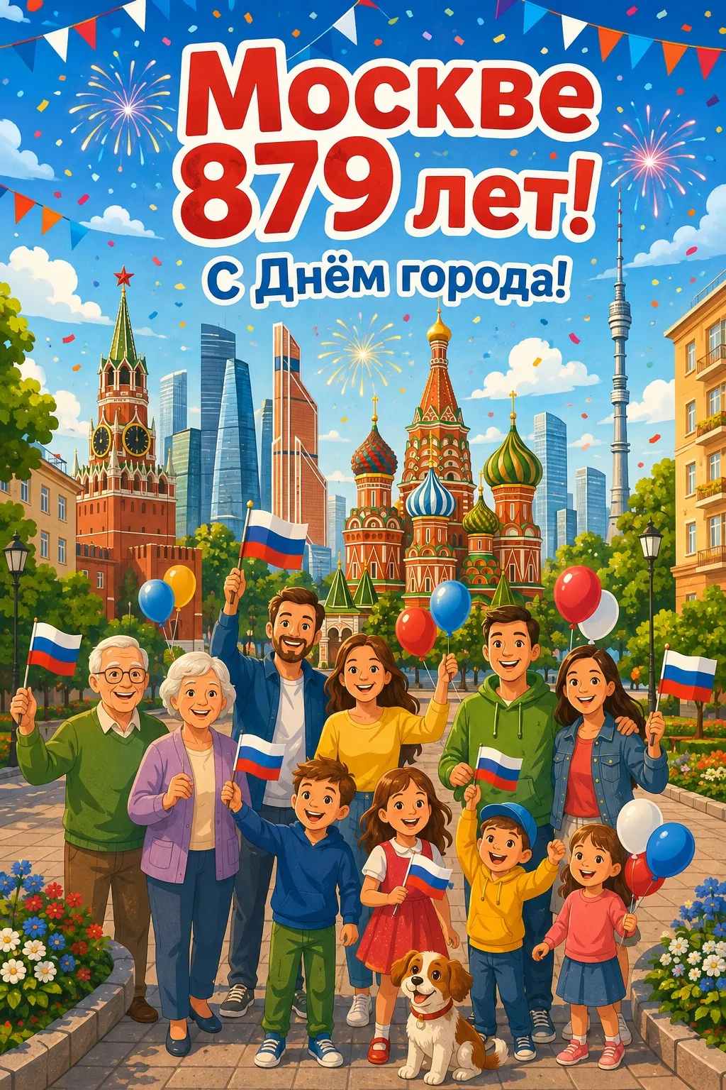 🇷🇺 Москве — 879 лет!