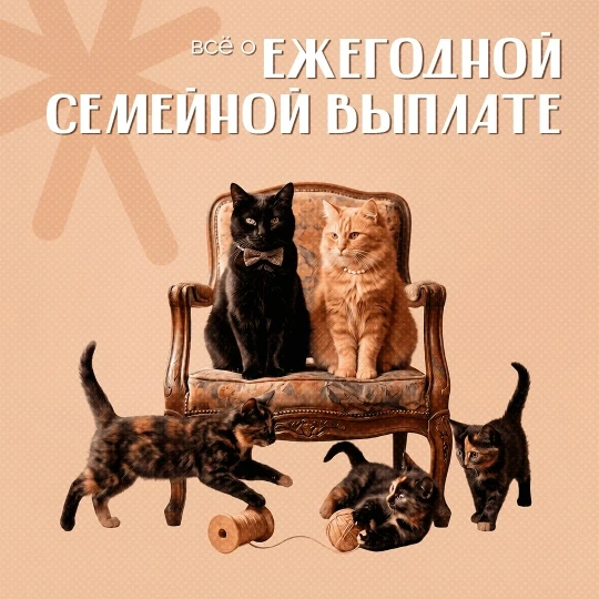 Югорчане с двумя и более детьми могут получить Ежегодную семейную выплату 🧡

Это новая мера поддерж