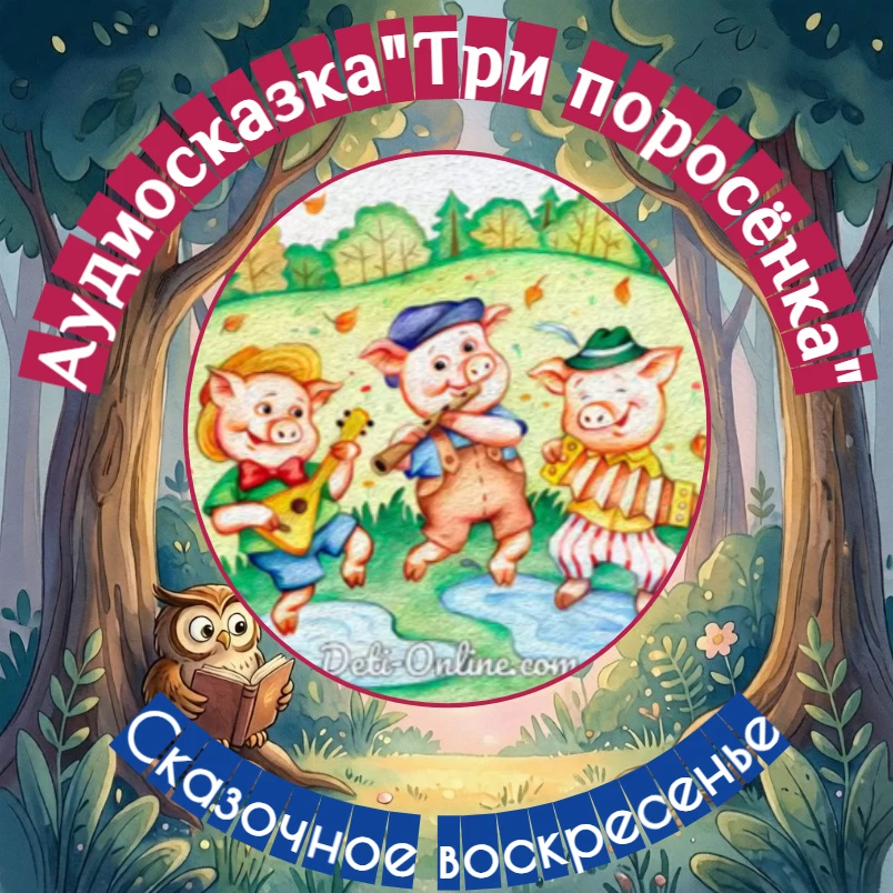 🐷🐷🐷Три поросенка — аудиосказка по мотивам английской народной сказки. Короткая, развесёлая истори
