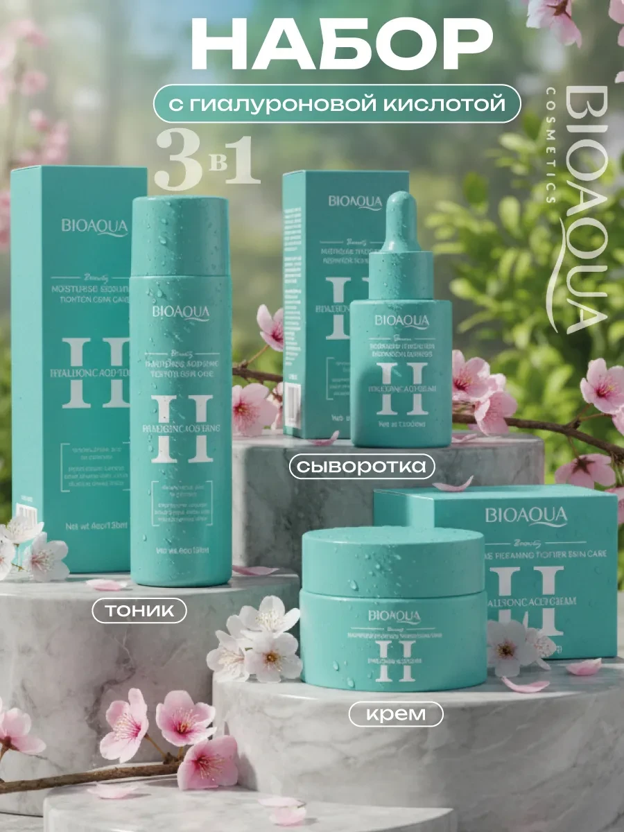 ⚡️ Подарочный набор уходовой косметики для лица на новый год, BIOAQUA