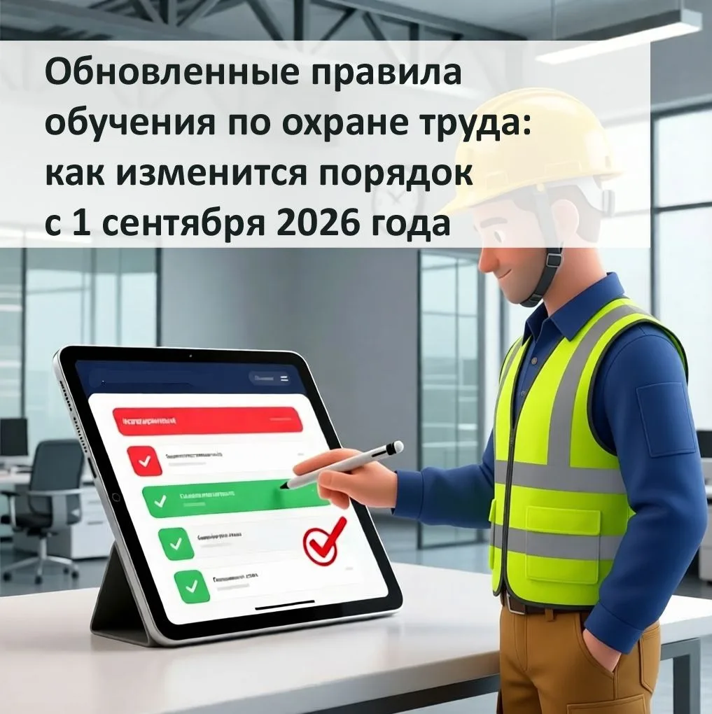 📌 С 1 сентября 2026 года вступают в силу обновленные Правила обучения по охране труда и проверки зн