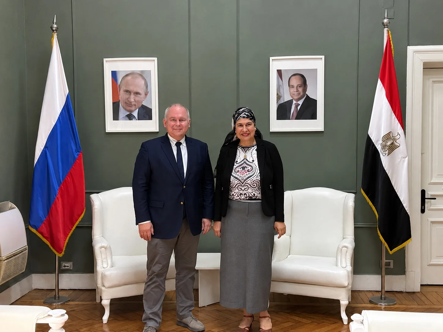 🇷🇺🤝🇪🇬 Русский дом в Каире и Египетский совет по делам молодёжи обсудили развитие с...