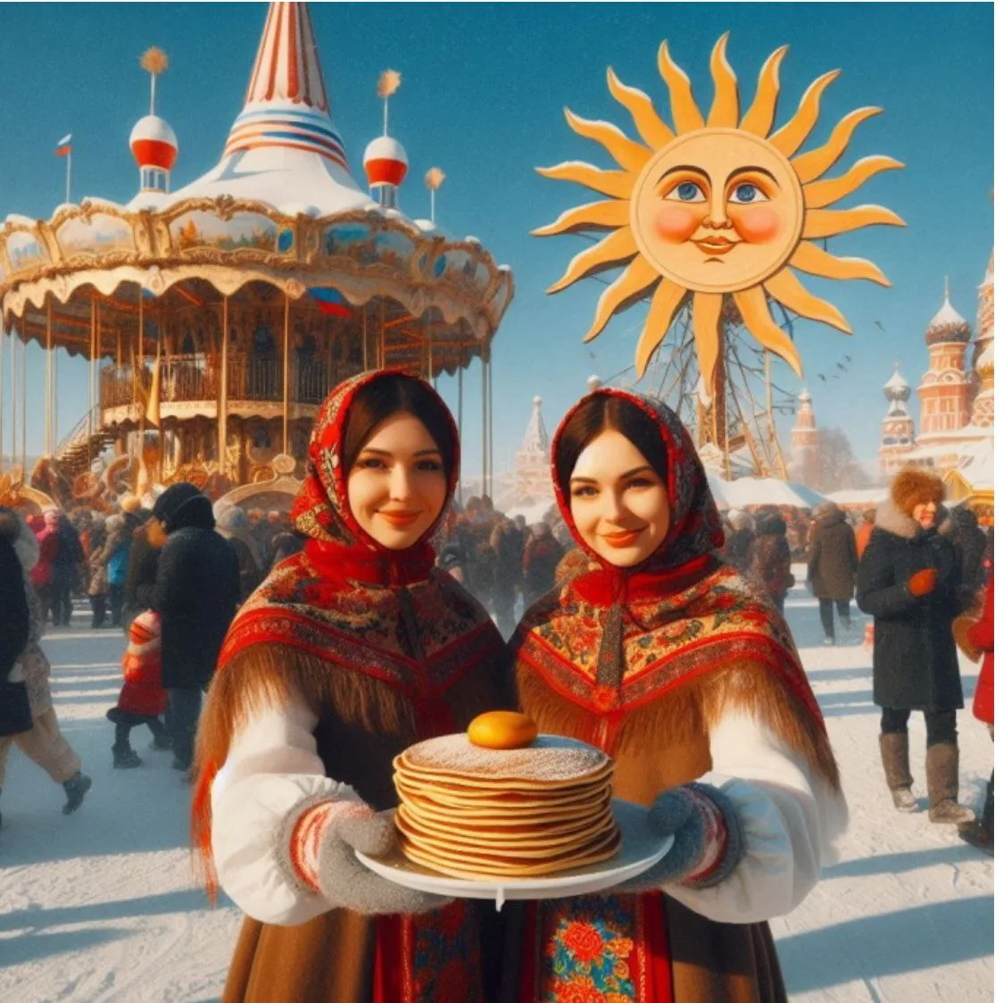 С МАСЛЕНИЦЕЙ 🥞

☀️ Масленица – один из самых ярких и душевных народных праздников, в котором перепл