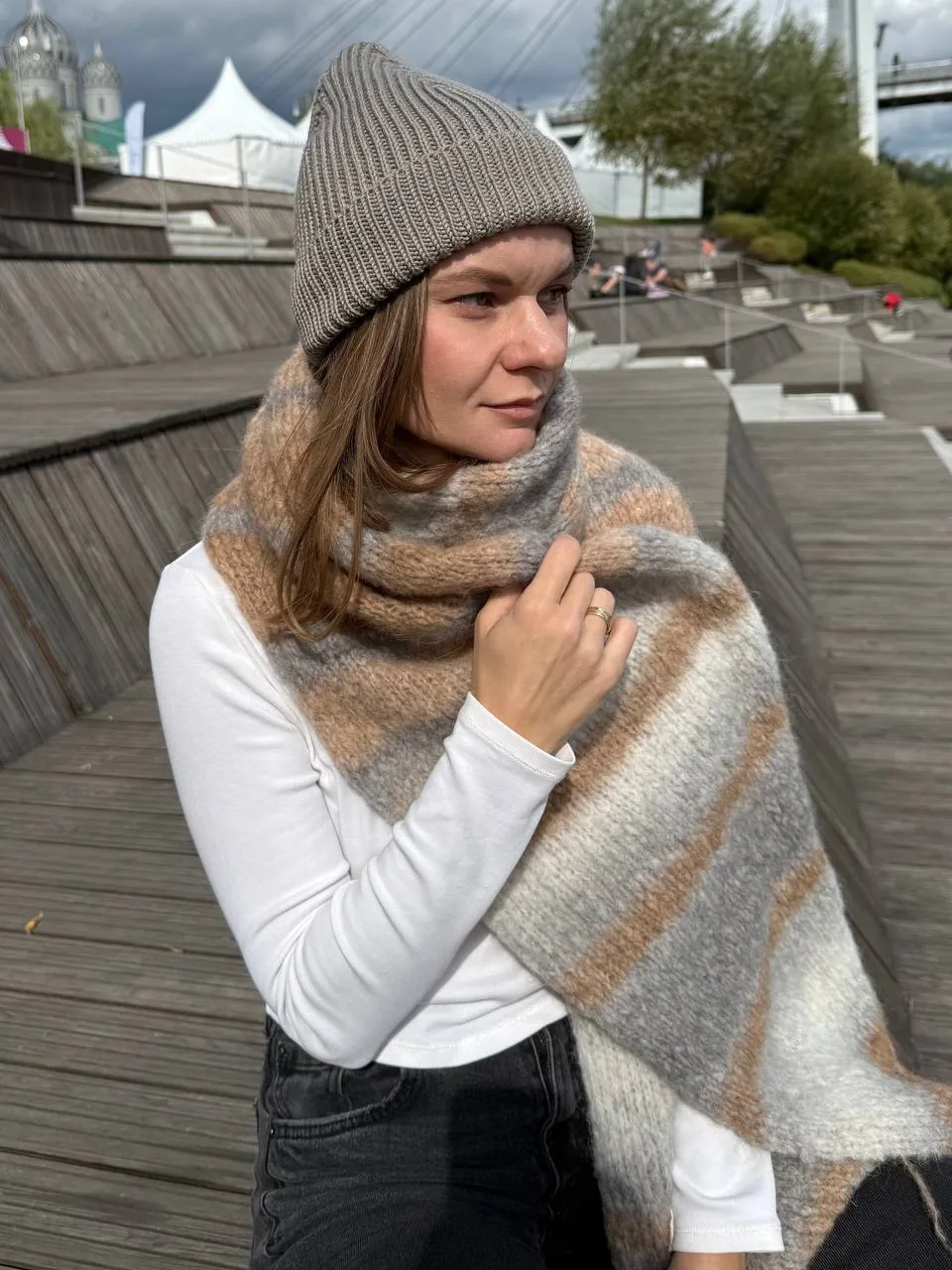 Девочки, показываю шапку из Lana Gatto Maxi Soft.