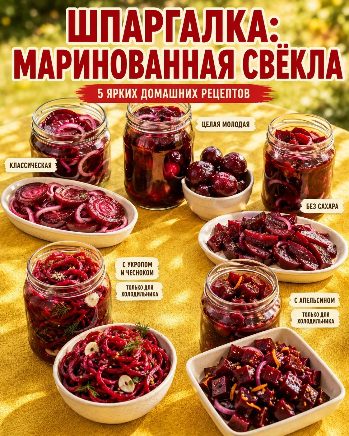 ШПАРГАЛКА: МАРИНОВАННАЯ СВЁКЛА