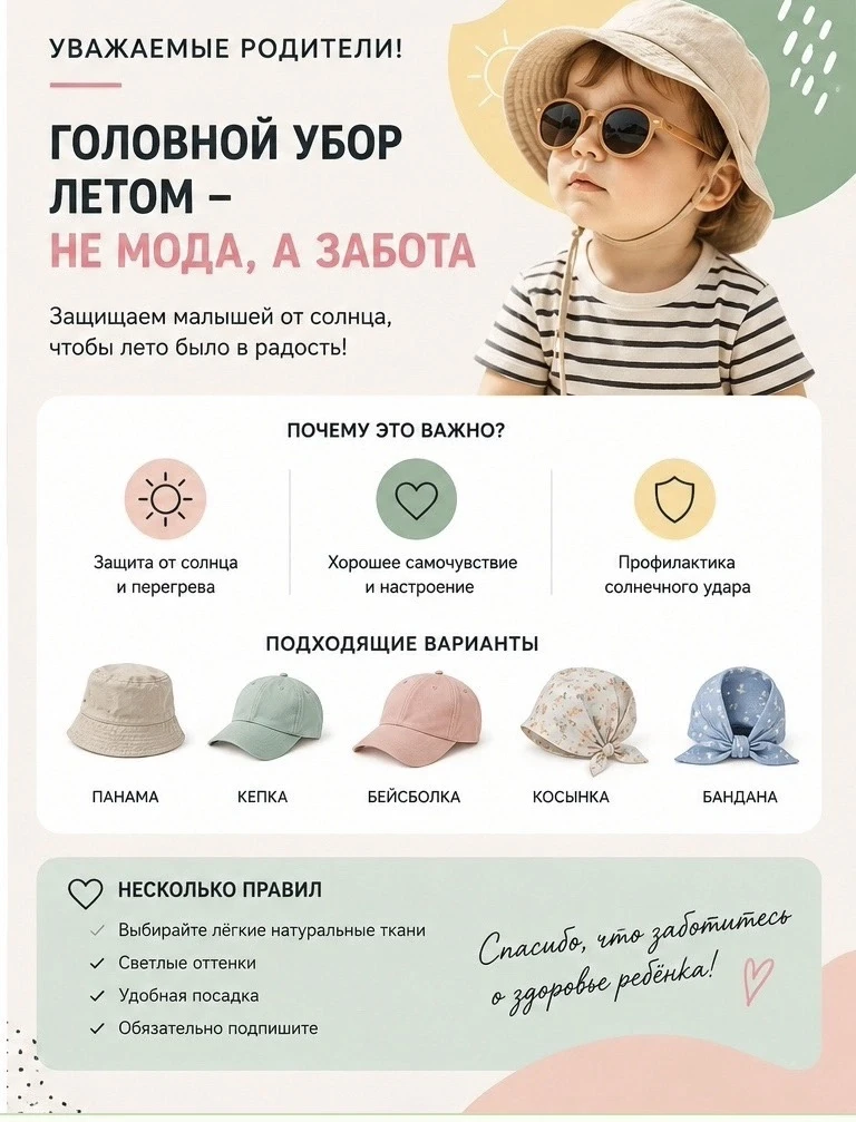 Мамы и папы, внимание! ☀️

    Кто сегодня забыл панамку? 😉 
    А мы напоминаем, что лето требует 