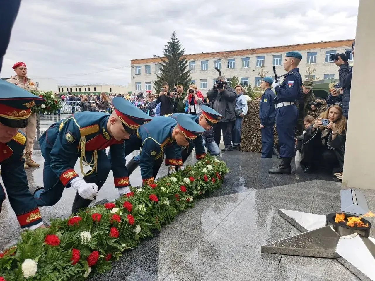 Торжественный митинг, посвящённый 81-ой годовщине Победы в Великой Отечественной войне,...