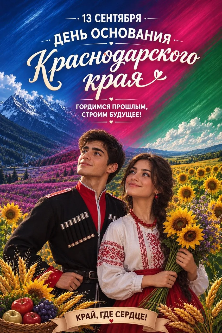 ⭐️С 89‑й годовщиной образования Краснодарского края!