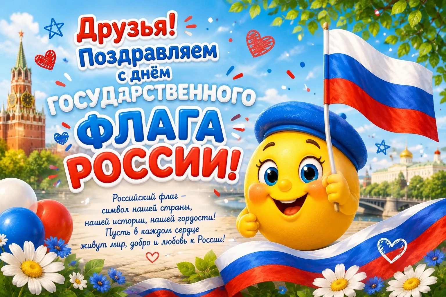 💐🇷🇺 С праздником всех нас — с Днем Российского флага! Наш триколор сегодня гордо рее...