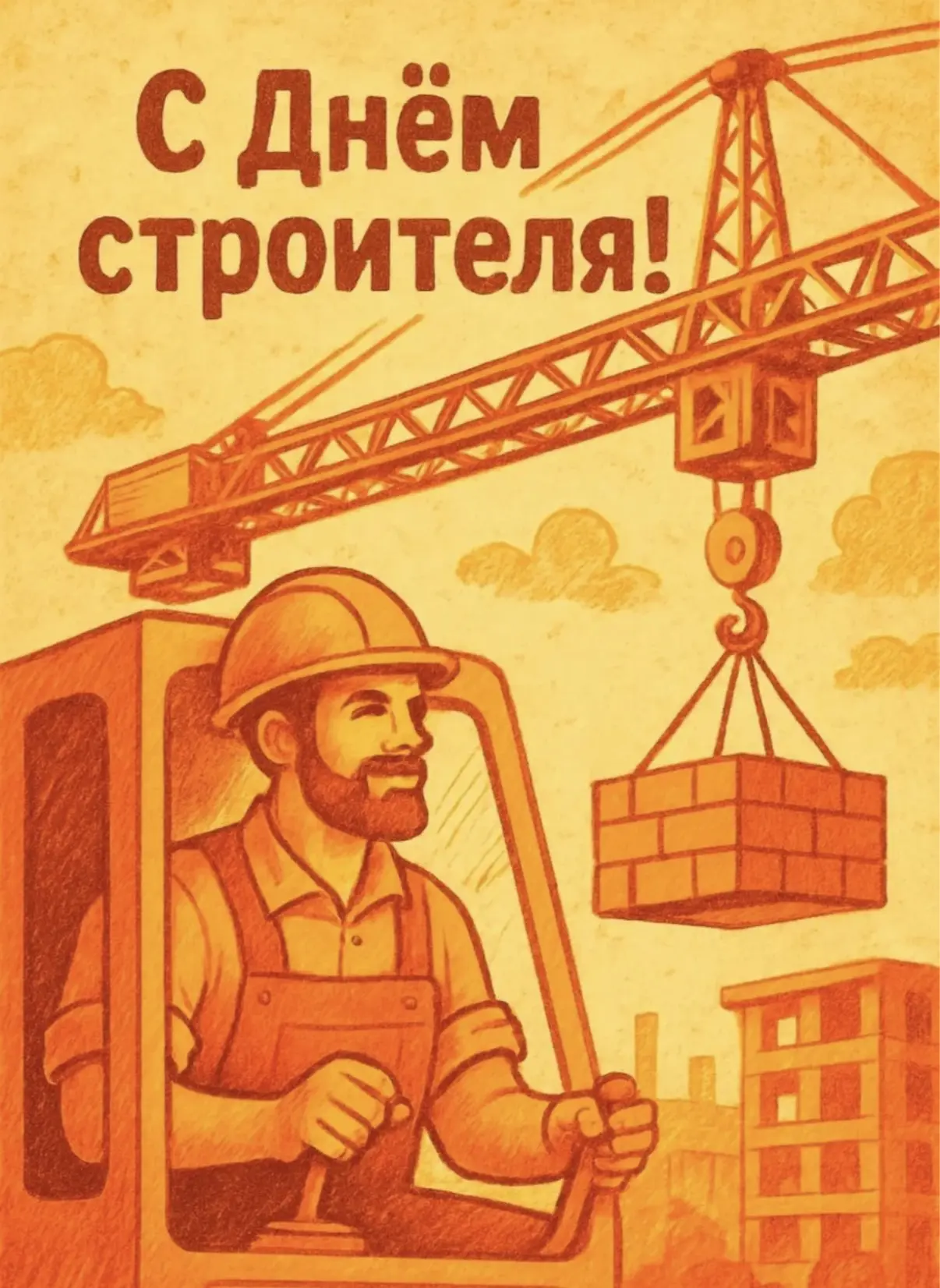 🧱 С Днём строителя! Праздник тех, кто создаёт будущее. 🙌
