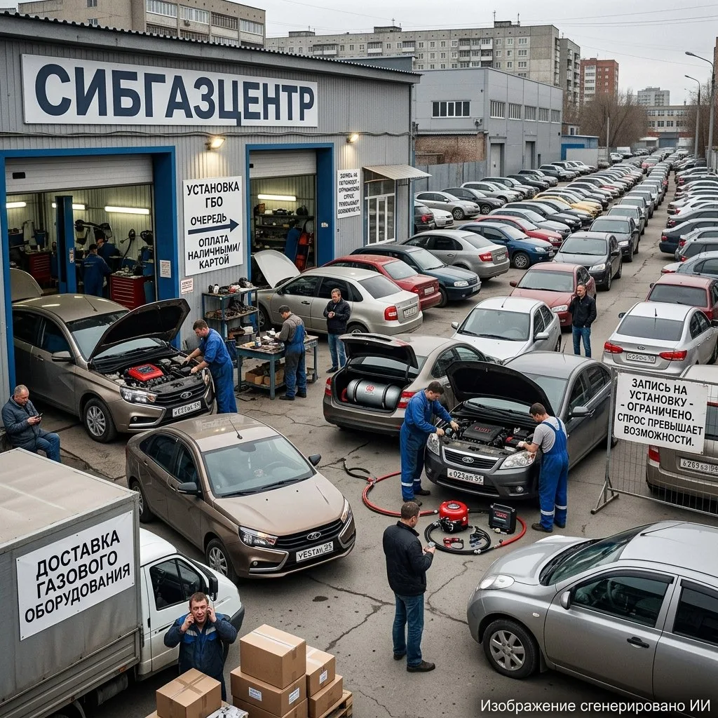 Новосибирцы массово переходят на газ из-за дефицита бензина