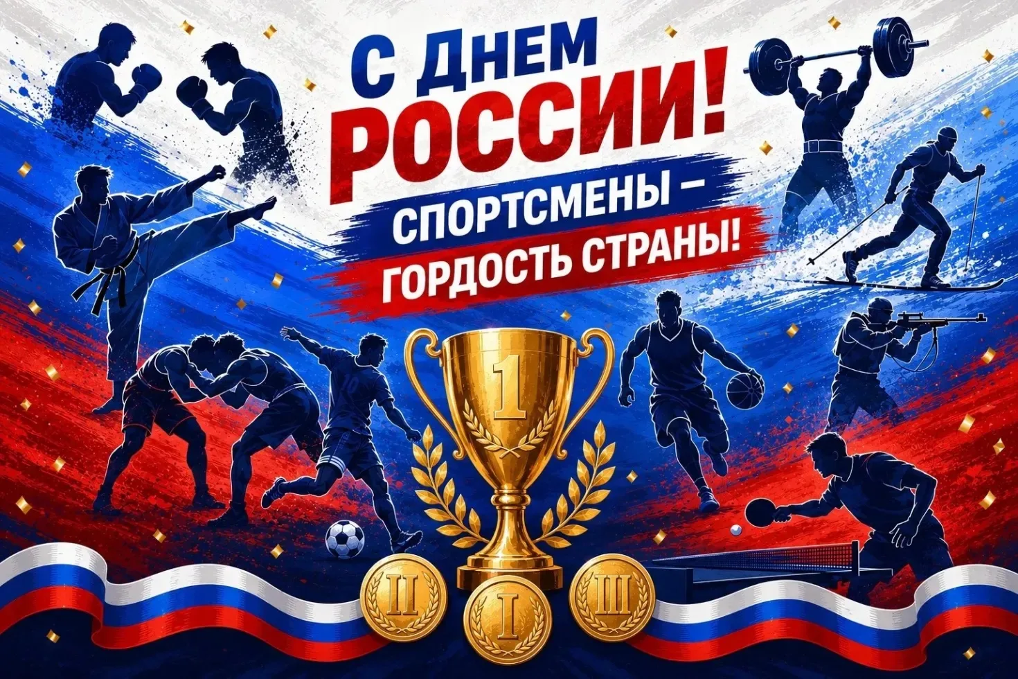 Пока бьётся сердце спорта — Россия всегда на высоте!🇷🇺

🤗Друзья, от всего сердца поздравляем вас 