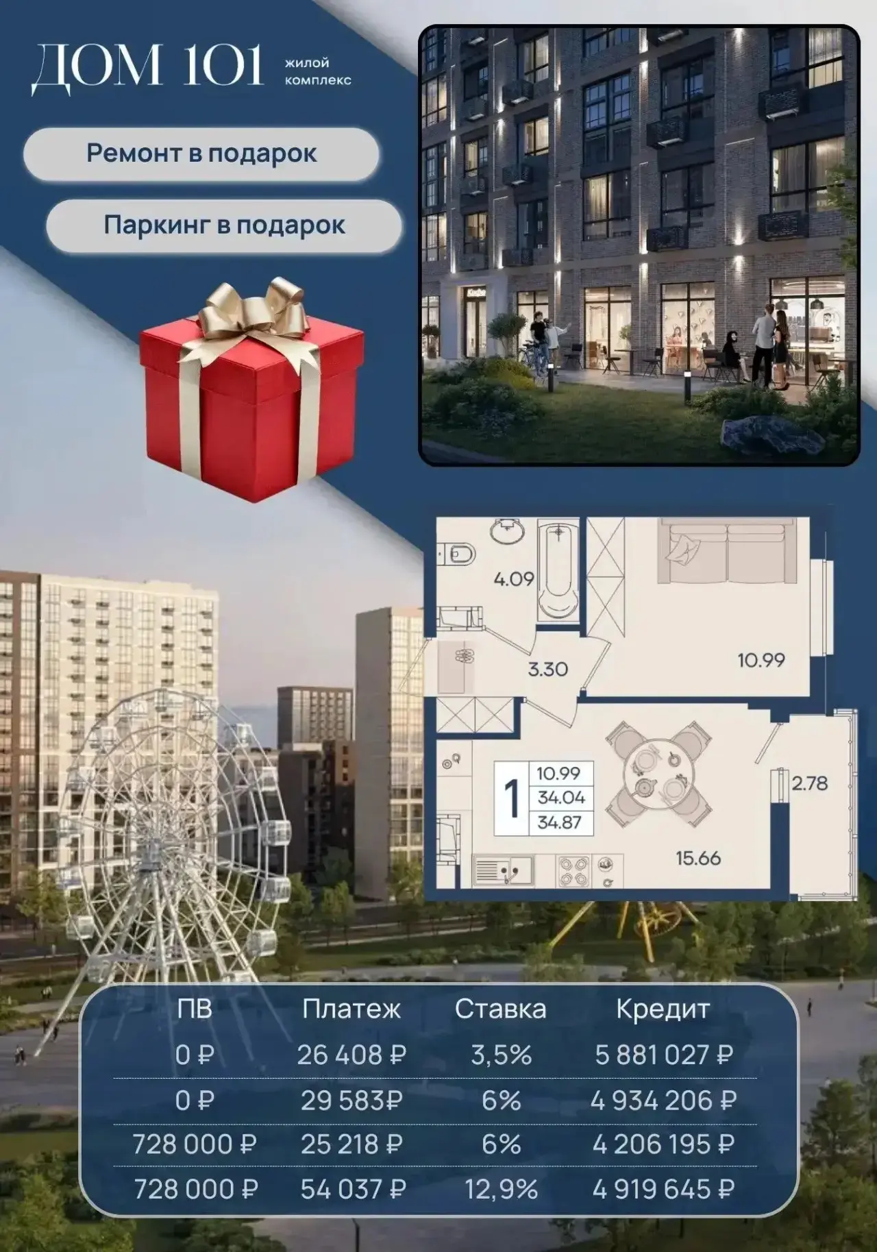 💕 ЖК «Дом 101» — Краснодар