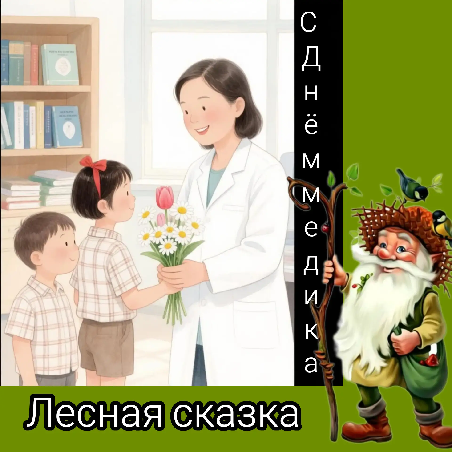 С днём медицинского работника! 
Желаем, чтобы давление было в норме, пациенты — с чувством юмора, а 